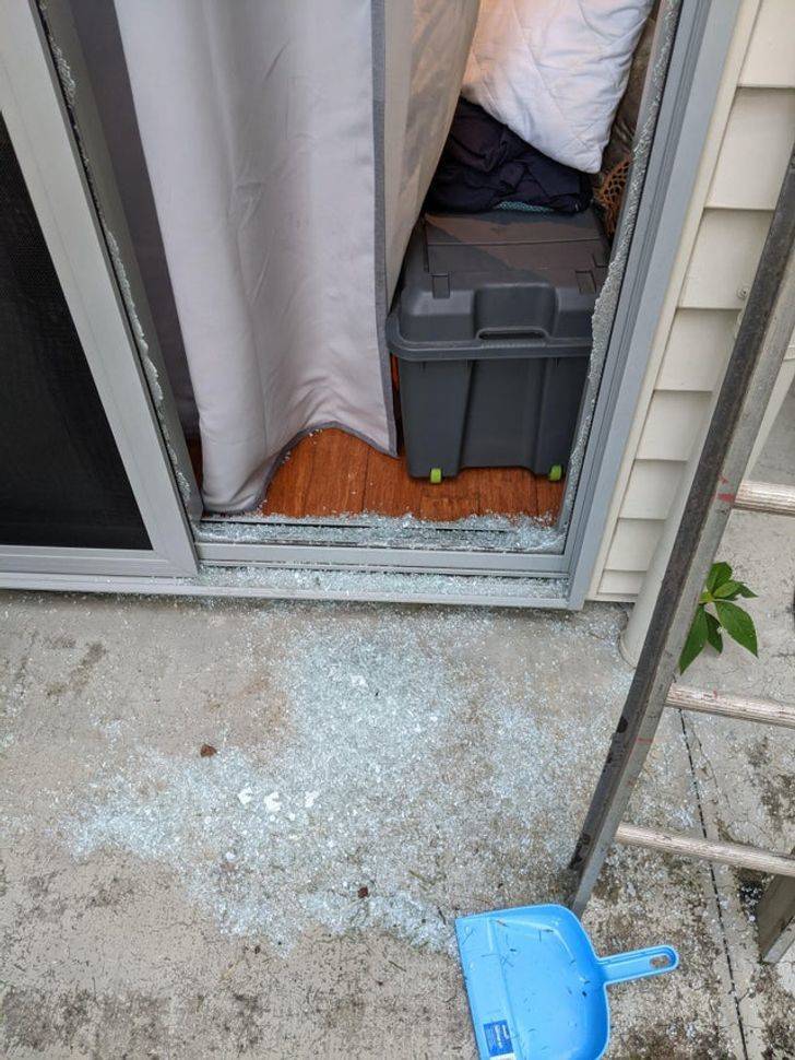 “Literally my first day on the job, and I shattered a customer’s window.”