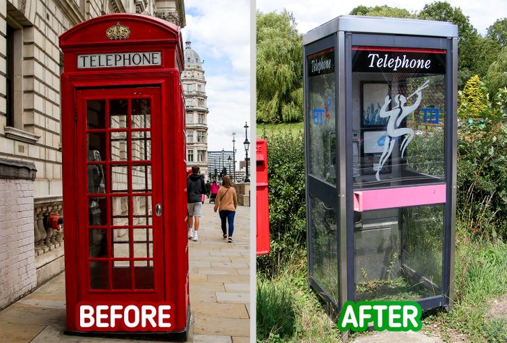 big ben - Telephone how Telephone Before After