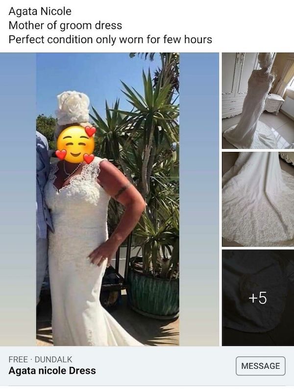 trashy wedding - Dress - Agata Nicole Mother of groom dress Perfect condition only worn for few hours 5 Free. Dundalk Agata nicole Dress Message