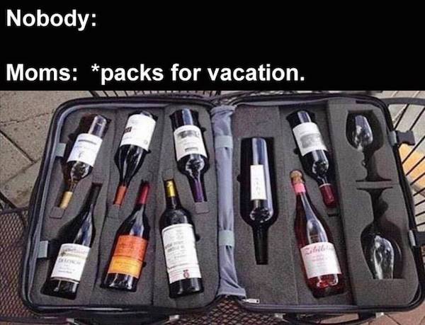 packing for my family vacation - Nobody Moms packs for vacation.