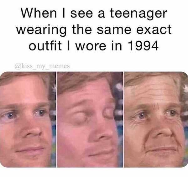 king arthur smite meme - When I see a teenager wearing the same exact outfit I wore in 1994