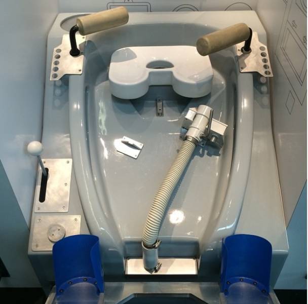 "This is what a space shuttle’s toilet looks like."