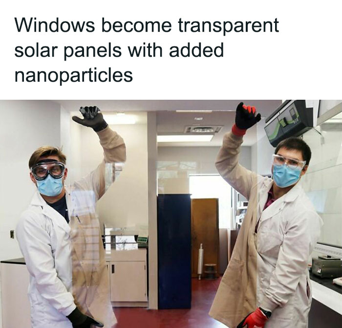 clever designs - scientists invented mexico - Windows become transparent solar panels with added nanoparticles