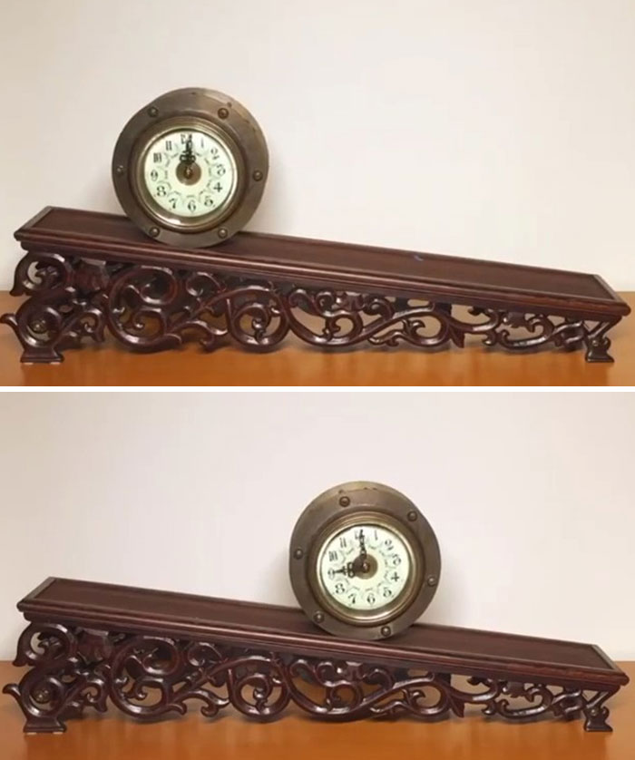 Incline Gravity Clock: Powered By Gravity This Clock Has No Batteries Or Mainspring- However, Once Each Day The Clock Must Be Picked Up And Placed Back At The Top Of The Ramp