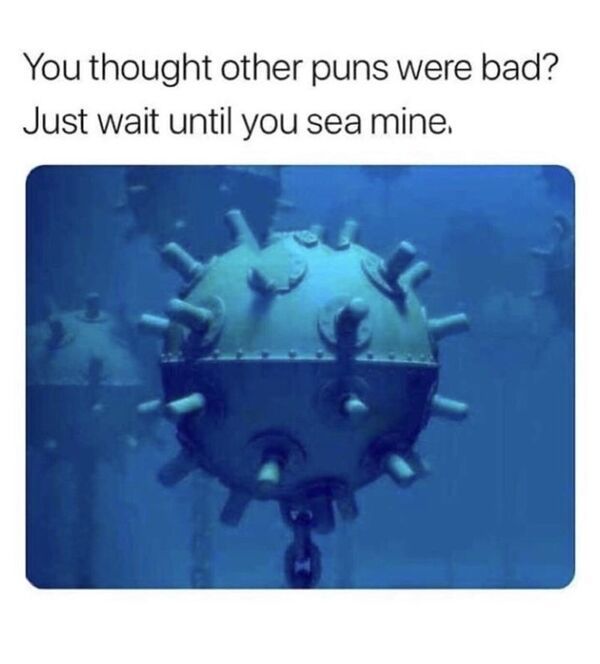 unlucky people - funny fails - toca percussion - You thought other puns were bad? Just wait until you sea mine.