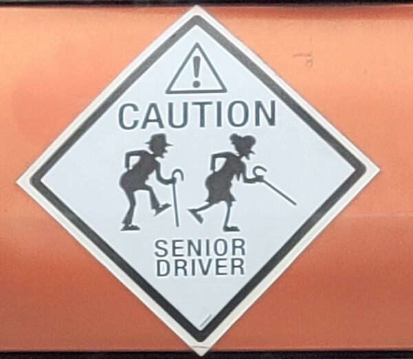 unlucky people - funny fails - divorce soon - Caution Senior Driver