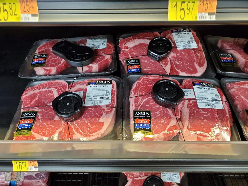 Rising meat prices…They have to unlock these for you at checkout