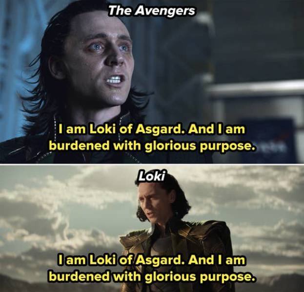 photo caption - The Avengers I am Loki of Asgard. And I am burdened with glorious purpose. Loki I am Loki of Asgard. And I am burdened with glorious purpose.