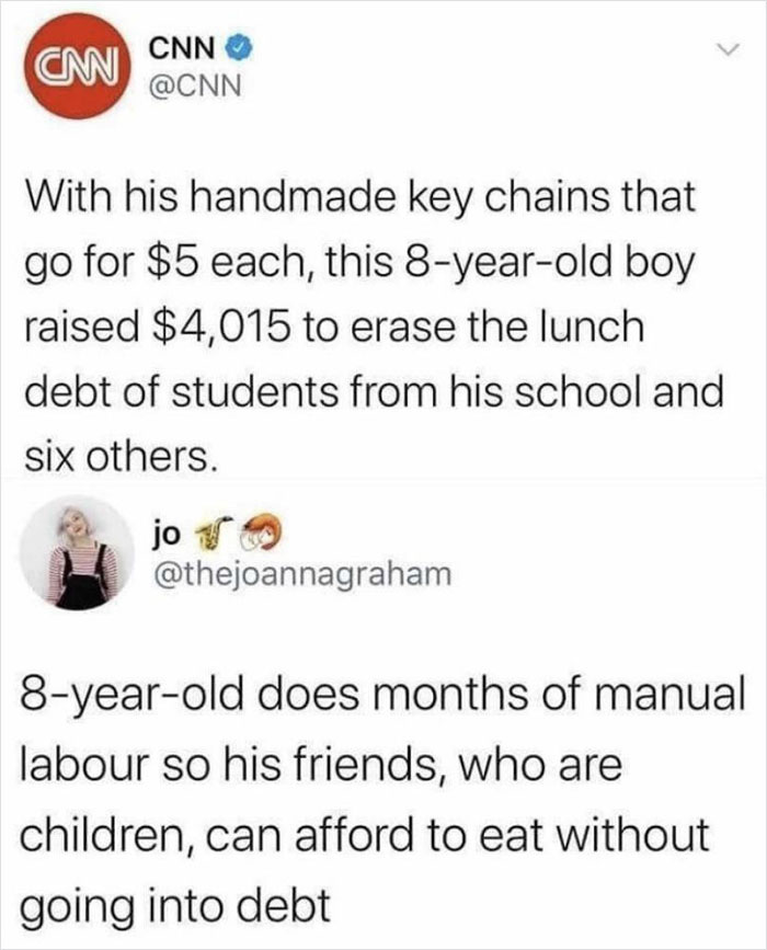dump people and jokes - cytomegalovirus promoter - Cm Cnn With his handmade key chains that go for $5 each, this 8yearold boy raised $4,015 to erase the lunch debt of students from his school and six others. jor 8yearold does months of manual labour so hi