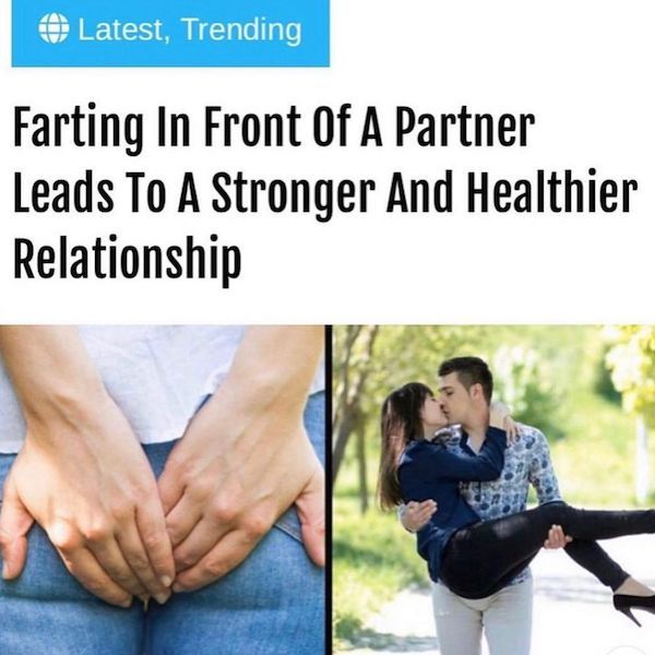 wild headlines - ligand field theory - Latest, Trending Farting In Front Of A Partner Leads To A Stronger And Healthier Relationship