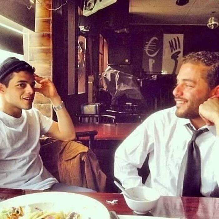My husband grew up with Rami Malek. Probably comes at no surprise but he and his twin are just as cool and down to earth as you'd expect.