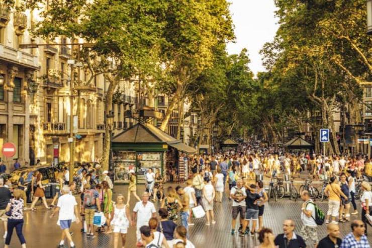 "When in Barcelona, don't bother visiting Las Ramblas. It's just a street filled with stereotypical "Catalan" shops that really have nothing to do with the culture here (restaurants serving frozen paella, Flamenco shops, and overpriced cr#p. Locals avoid these places like the plague and would never eat anywhere on Las Ramblas."