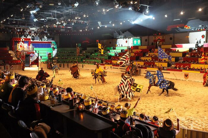 Knight at Medieval Times. Those guys start as squires and deal with tons of grunt work and when they become knights, hours are still terrible but now you risk very serious injuries during practice or during a show. All of my friends that have worked or work there have had multiple surgeries, broken bones, you name it. They do like having the spotlight on them and they’re like brothers but usually hate it after a while.