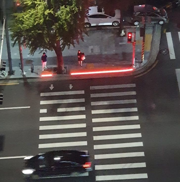 clever inventions and ideas - crosswalk that lights up