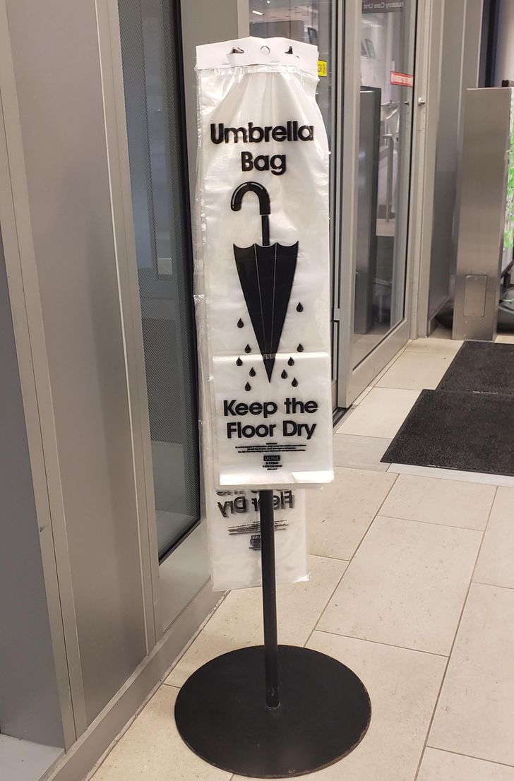 clever inventions and ideas - Umbrella Bag Keep the Floor Dry Vig i bla
