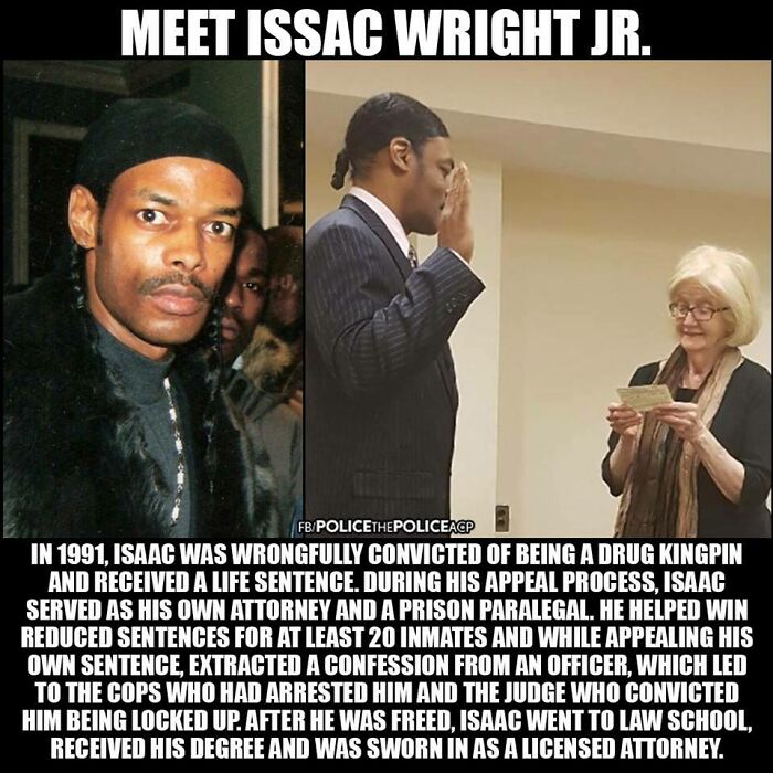 times justice was served  - pershing square - Meet Issac Wright Jr. FbPolicethe Policeacp In 1991, Isaac Was Wrongfully Convicted Of Being A Drug Kingpin And Received A Life Sentence. During His Appeal Process, Isaac Served As His Own Attorney And A Priso