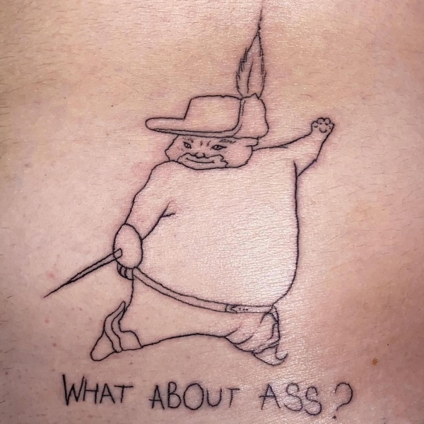 terrible tattoos - tattoo - What About Ass?