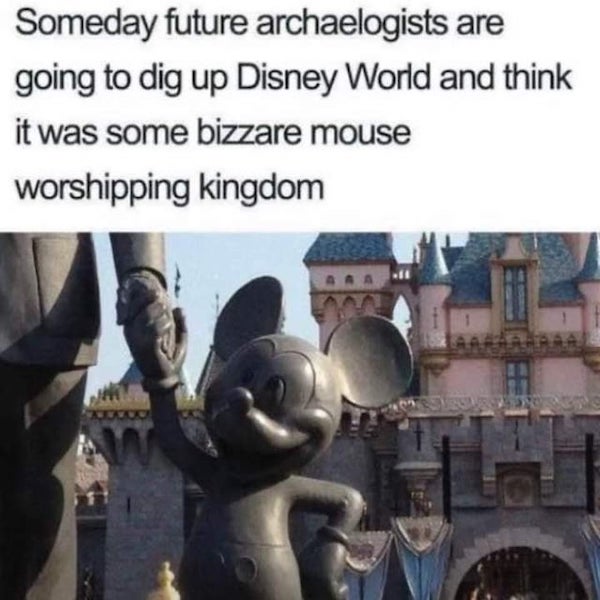 disneyland, sleeping beauty castle - Someday future archaelogists are going to dig up Disney World and think it was some bizzare mouse worshipping kingdom