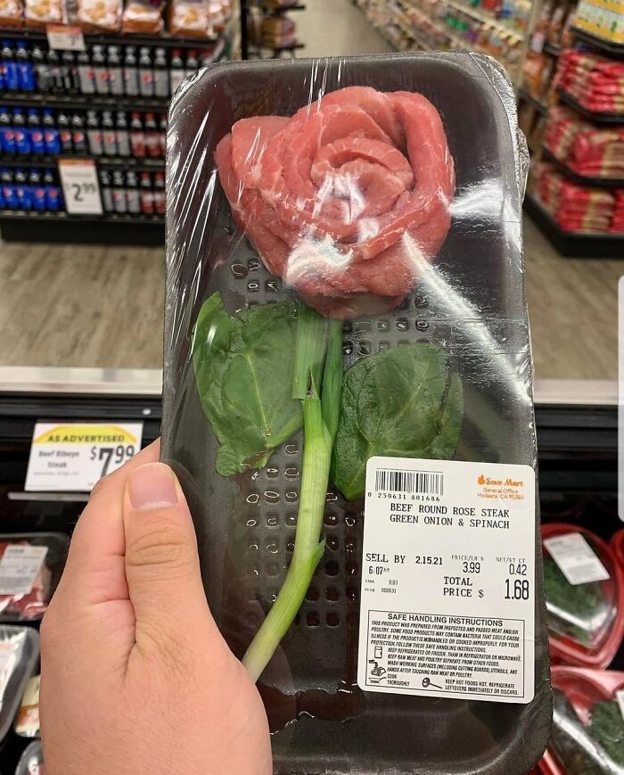 dystopian society things - meat rose reddit - 2 Ao As Advertised Mulher $7799 0 0 So Mart o 250631 801636 Beef Round Rose Steak Green Onion & Spinach o 0 Setet Et Sell By 2.1521 Price 399 6 074 09 Total 031 Price $ 042 1.68 Safe Handling Instructions Spro