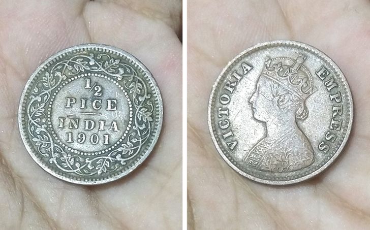 found treasures  - coin - Oria Em 12 Pice India 19 01 gamano Ss Cole