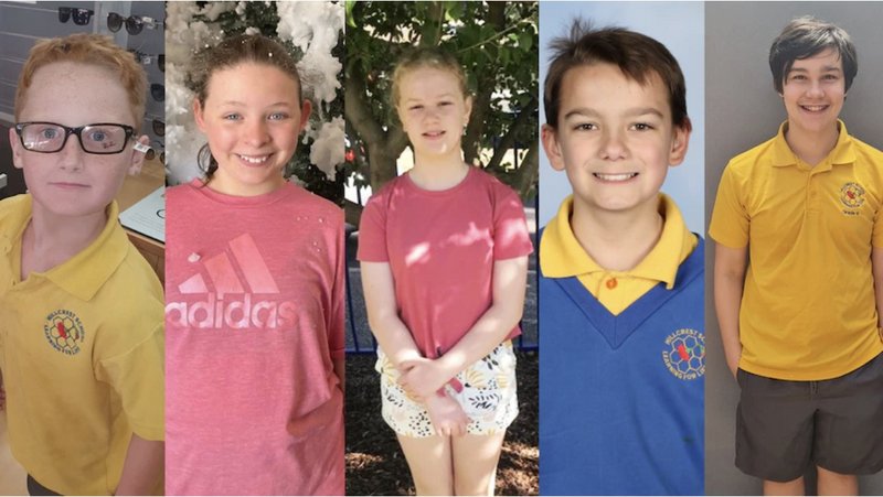 These are the five children that died in Tasmania, Australia after falling out of a bouncing castle that was lifted 10 metres into the air by a gust of wind.