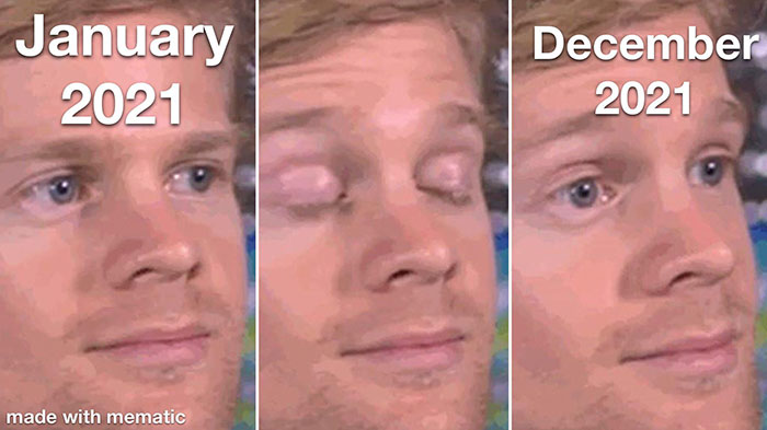 blinking meme template - made with mematic