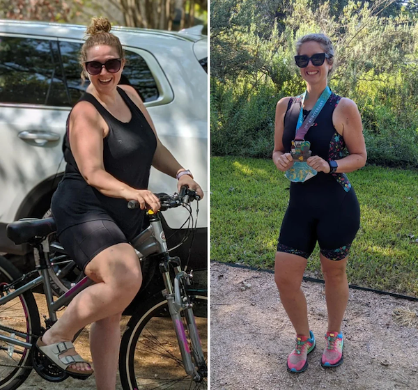 A year and a half ago, I bought a bike and started riding it. Today, I finished my first sprint triathlon.