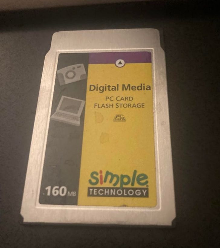“I found this vintage flash storage card from my dad’s desk, crazy how much technology has advanced.”