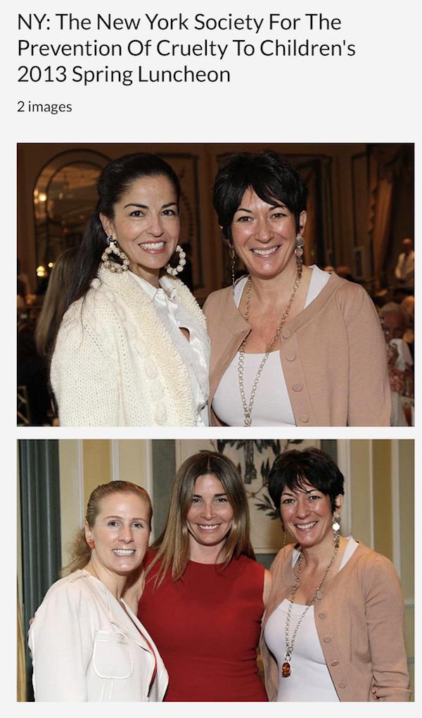 dayssi olarte de kanavos ghislaine maxwell - Ny The New York Society For The Prevention Of Cruelty To Children's 2013 Spring Luncheon 2 images