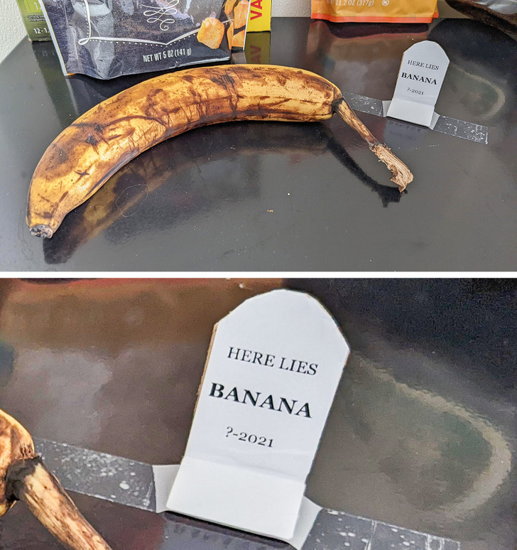 funny people with clever sense of humor -banana - 1.2 Oz 3178 Va 121 off Net Wt S Oz 141 Here Lies Banana 72020 Here Lies Banana ?2021
