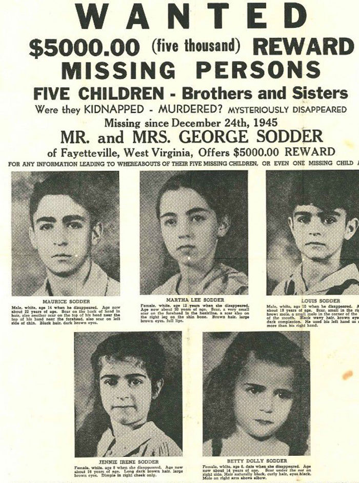 unsolved mysteries - cold cases - history facts - michael woodmansee jason foreman - Wanted $5000.00 tive thousand Reward Missing Persons Five Children Brothers and Sisters Were they Kidnapped Murdered? Mysteriously Disappeared Missing since December 24th