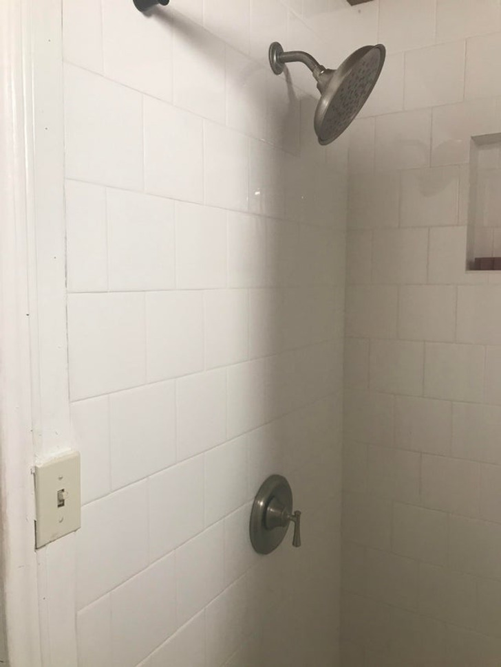 “This light switch that’s basically in the shower of our new house”