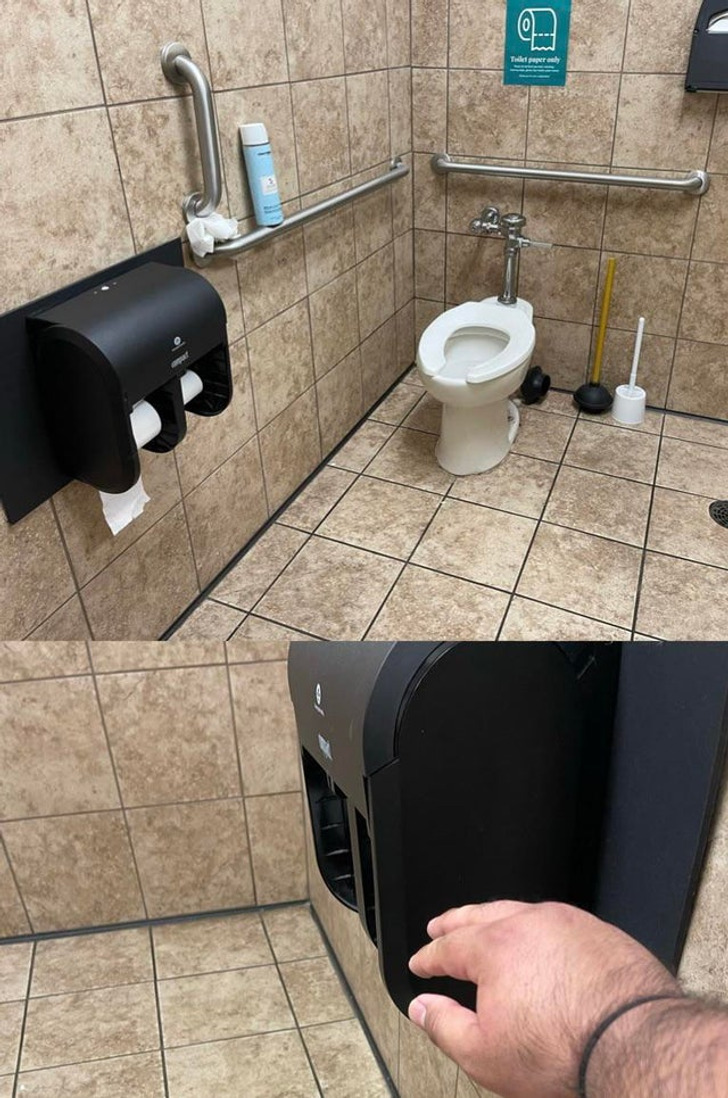 “Grab the toilet paper before you use the toilet.”
