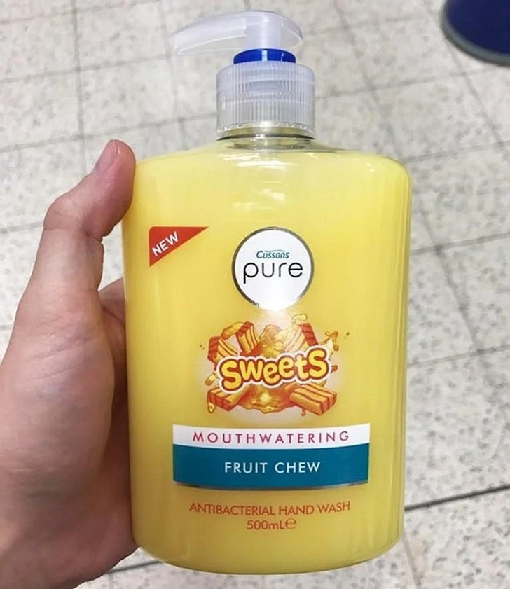 “Mouthwatering... hand wash?”