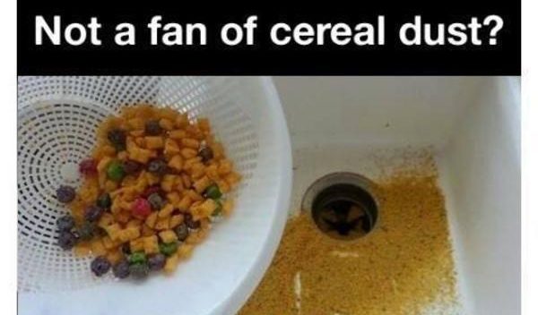 Or, collect that dust and make your own cereal-flavored milk.