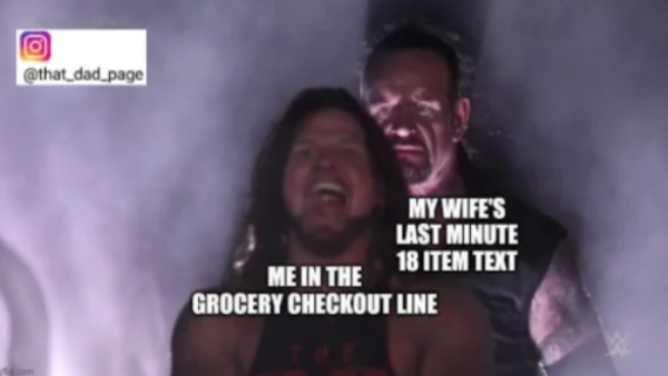 mouth - My Wife'S Last Minute 18 Item Text Me In The Grocery Checkout Line