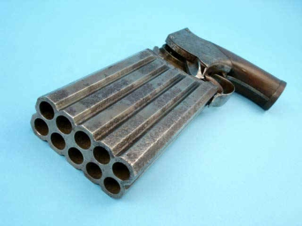 wtf weapons - pistol with 10 barrels