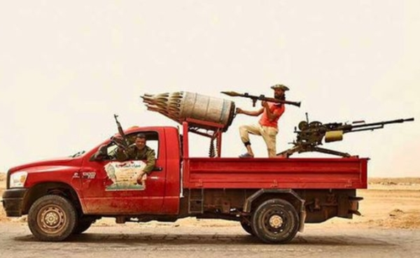 wtf weapons - toyota with rocket launcher