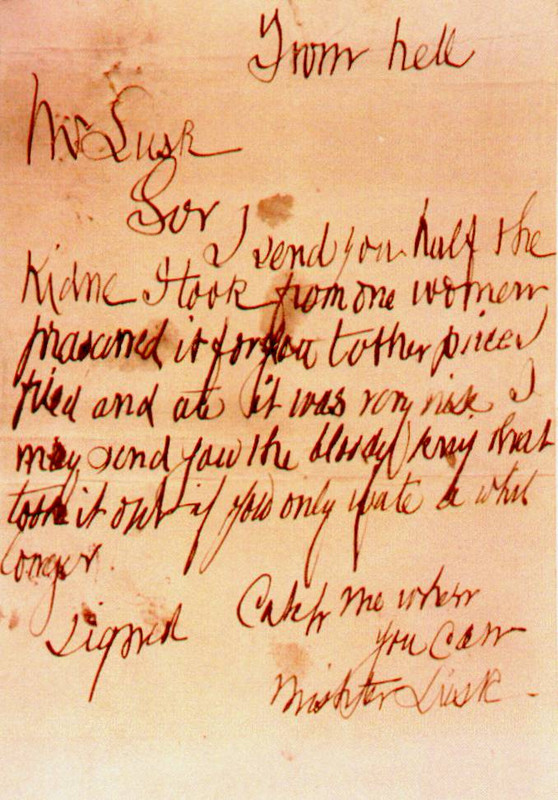 jack the ripper letters - from hell hoswe Sor vend son half the Midnc Hair tumore women macuned it gormon bother preen Pred and at it was vony nas toone it online out only J suvel . Holl may prend faw thi Mwad any meet hul conce Signed . Cakes me wherr yo