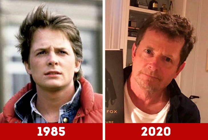 Michael J. Fox as Marty McFly in Back to the Future