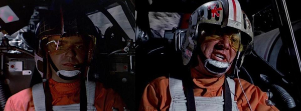 Star Wars Facts - Red and Gold Leader were both there in “A New Hope,” but not all of their footage was used. Since the events of “Rogue One” take place directly before “A New Hope,” it makes sense that we’d see some of the same pilots in both movies. And