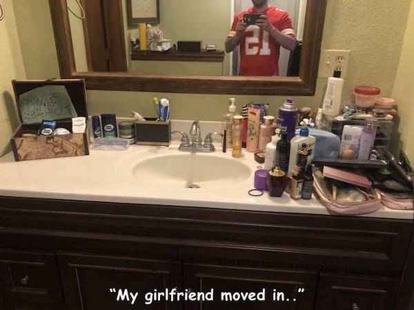 Escalated Quickly - countertop - I . Ol "My girlfriend moved in.."