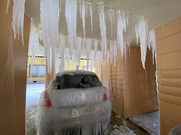 Escalated Quickly - icy car