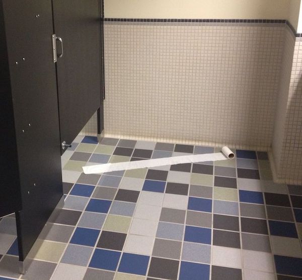 Escalated Quickly - funny public restroom