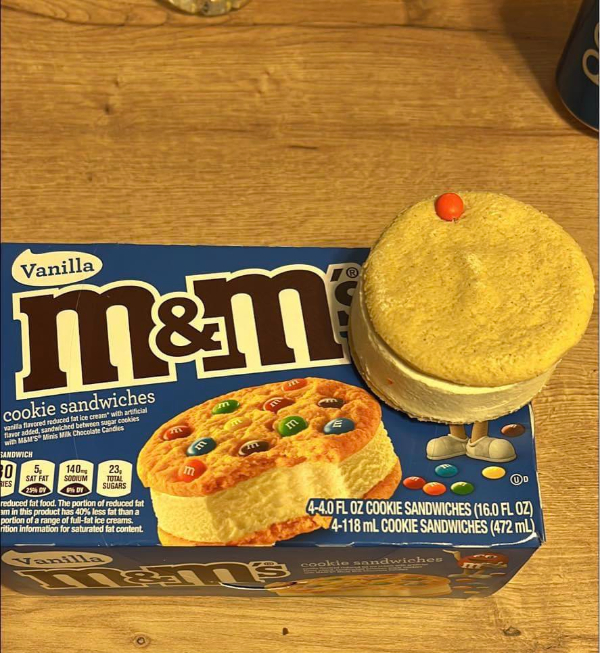 Escalated Quickly - m&m cookie sandwich ice cream - Vanilla mem cookie sandwiches Urinich 10 23, Es nduced food. The personale in the prodhon portion of it. 44.0 Fl Oz Cookie Sandwiches 16.0 Fl Oz 14118 mL. Cookie Sandwiches 472 mL