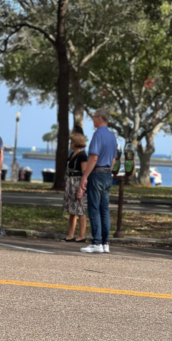 “These 2 spent 25 min standing in this empty spot, in a busy and crowded downtown. At least 10 other cars made attempts and they refused to budge. No other spots for several blocks.”