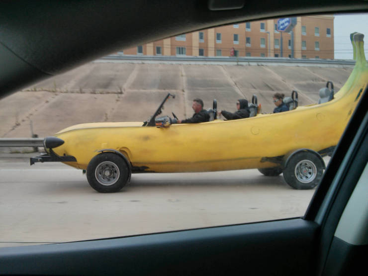 “Saw a banana car on my way to work.”