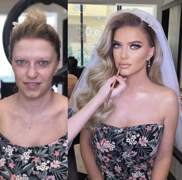 photoshop fails - makeup artist before and after - 6000