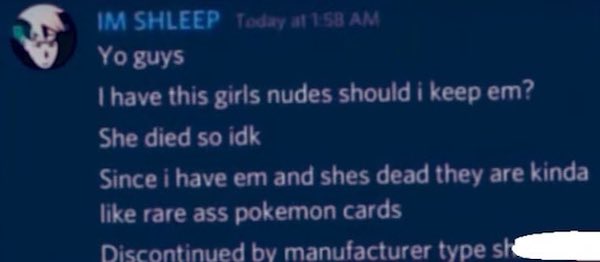 horny jail memes - victor burgin - Im Shleep Today at Yo guys I have this girls nudes should i keep em? She died so idk Since i have em and shes dead they are kinda rare ass pokemon cards Discontinued by manufacturer type sko