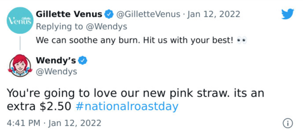 savage wendys roasts - diagram - Venus Gillette Venus Venus. We can soothe any burn. Hit us with your best! Wendy's You're going to love our new pink straw. its an extra $2.50